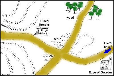 Map of the battlefield