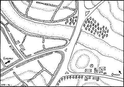 Map of the battlefield