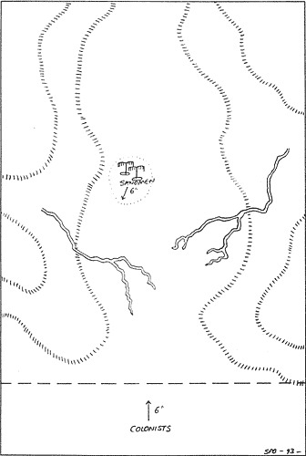  [Map of the battlefield] 